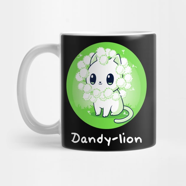 Dandylion - Cute Trendy Funny Cat  Kitten Animal  Lover Quote Artwork by LazyMice